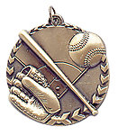 3D Baseball Medals STM1203 with Neck Ribbons