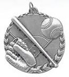 3D Baseball Medals STM1203 with Neck Ribbons