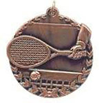 3D Tennis Medals STM1218 with Neck Ribbons