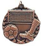 3D Soccer Medals STM1228 with Neck Ribbons