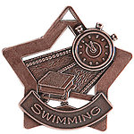 Swimming Star Medals XS213 with Neck Ribbons
