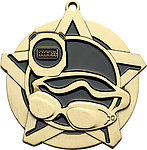 Superstar Swimming Medals 43040 with Neck Ribbons