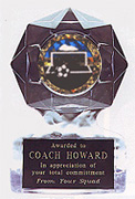 Acrylic Star Ice Soccer Trophies