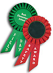 TR180 Rosette Ribbons Custom Printed