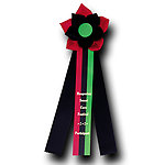 Rosette Ribbon Custom Printed TR102