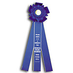 Rosette Ribbon Custom Printed TR108