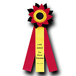 Rosette Ribbon Custom Printed RTR109