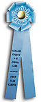 TR 134 Rosette Ribbons Custom Printed