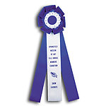  Rosette Ribbon Custom Printed TR135