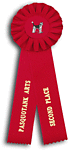 Dog Show and Field Trial Rosette Ribbons two streamers TR172ft2