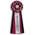 Rosette Ribbons three streamers TR220