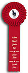 TR50 Rosette Ribbons Custom Printed