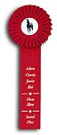 Field Trial dog show Rosette Ribbon one streamers TR50FT1