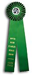 Equestrian Rosette Ribbons two streamers TR57HS2