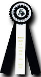 Rosette Ribbon Custom Printed TR61