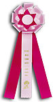 Rosette Ribbon Custom Printed TR76