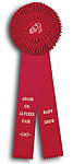 TR 89 Rosette Ribbons Custom Printed