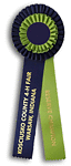 Dog Show and Field Trial Rosette Ribbons two streamers TR93ft2