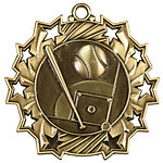 Ten Star Baseball Medals TS-401 with Neck Ribbons