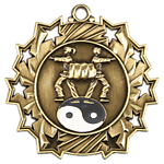 Ten Star Martial Arts Medals TS-410 with Neck Ribbons