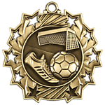 Ten Star Soccer Medals TS-411sc with Neck Ribbons
