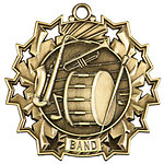 Ten Star Band Medals TS-502 with Neck Ribbons