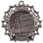 Ten Star Math Medals TS-507 with Neck Ribbons
