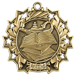 Ten Star Reading Medals TS-513 with Neck Ribbons