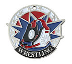 Colorful USA Wrestling Medals 38080 with Neck Ribbons