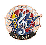 Colorful USA Music Medals 38120 with Neck Ribbons