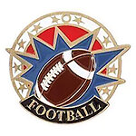 Colorful USA Football Medals 38140 with Neck Ribbons