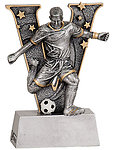 Male V-Series  Resin Soccer Trophies