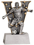Male V-Series Resin Soccer Trophies