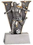 Female V-Series Resin Soccer Trophies