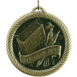 Language Arts Medal VM-293 Includes Neck Ribbon
