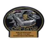 Modified Car Show Plaque Award WBT792