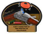 Shotgun Trap and Skeet Shooting Plaque Award WBTX766