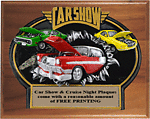 Burst Thru Car Show Plaque WBTX792-GW810