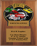 Car Show Plaques RMPV WBTX792-GW912-1013-1215