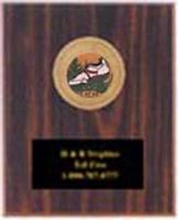 Cherry Finish Track and Field Plaque