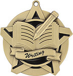 Superstar Writing Medals 43026 with Neck Ribbons