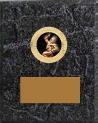 Black Marble Finish Women's Bodybuilding Plaque Award