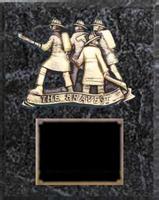 Fireman ( The Bravest) Plaque Award, Black Marble Finish BMF- L-120-28