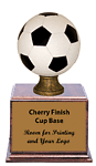 SBR153 Resin Soccer Ball on a cup base