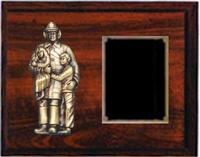 Cherry Finish  Fireman Plaque Award CFF4