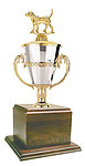 Beagle Solid Walnut Cup Trophies GWRC Series