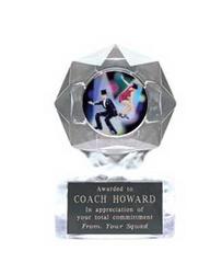 Acrylic Star Ice Dance Trophy Award