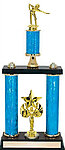 Billiard Double Post Stacked Trophy, 2PDS