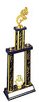 DPSS-7705 Running Back Breaking Loose Football Trophies with double post