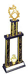 DPSS-90475 Quarterback Gonna Pass Football Trophies with double post